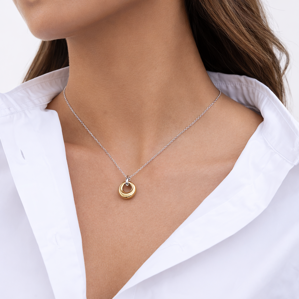 Halo Two-tone Necklace