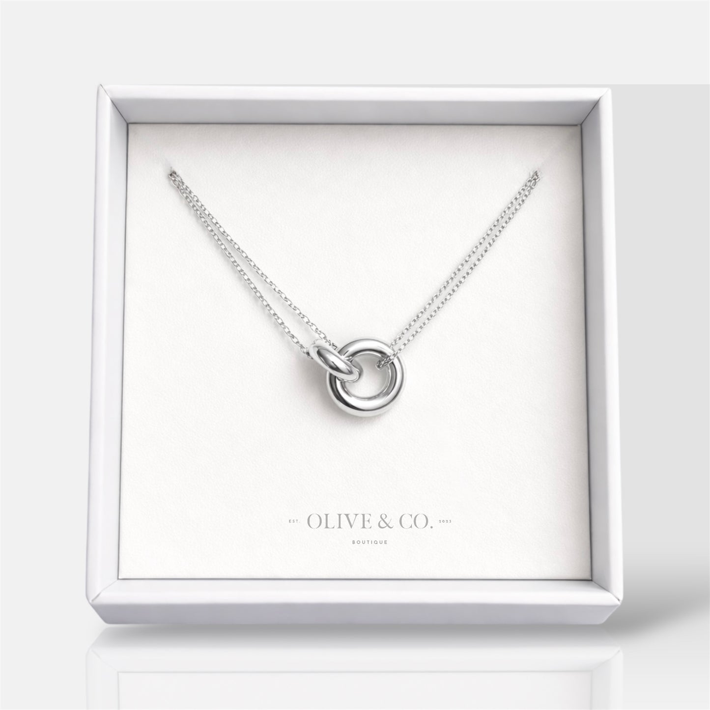 Silver Unity Ring Necklace