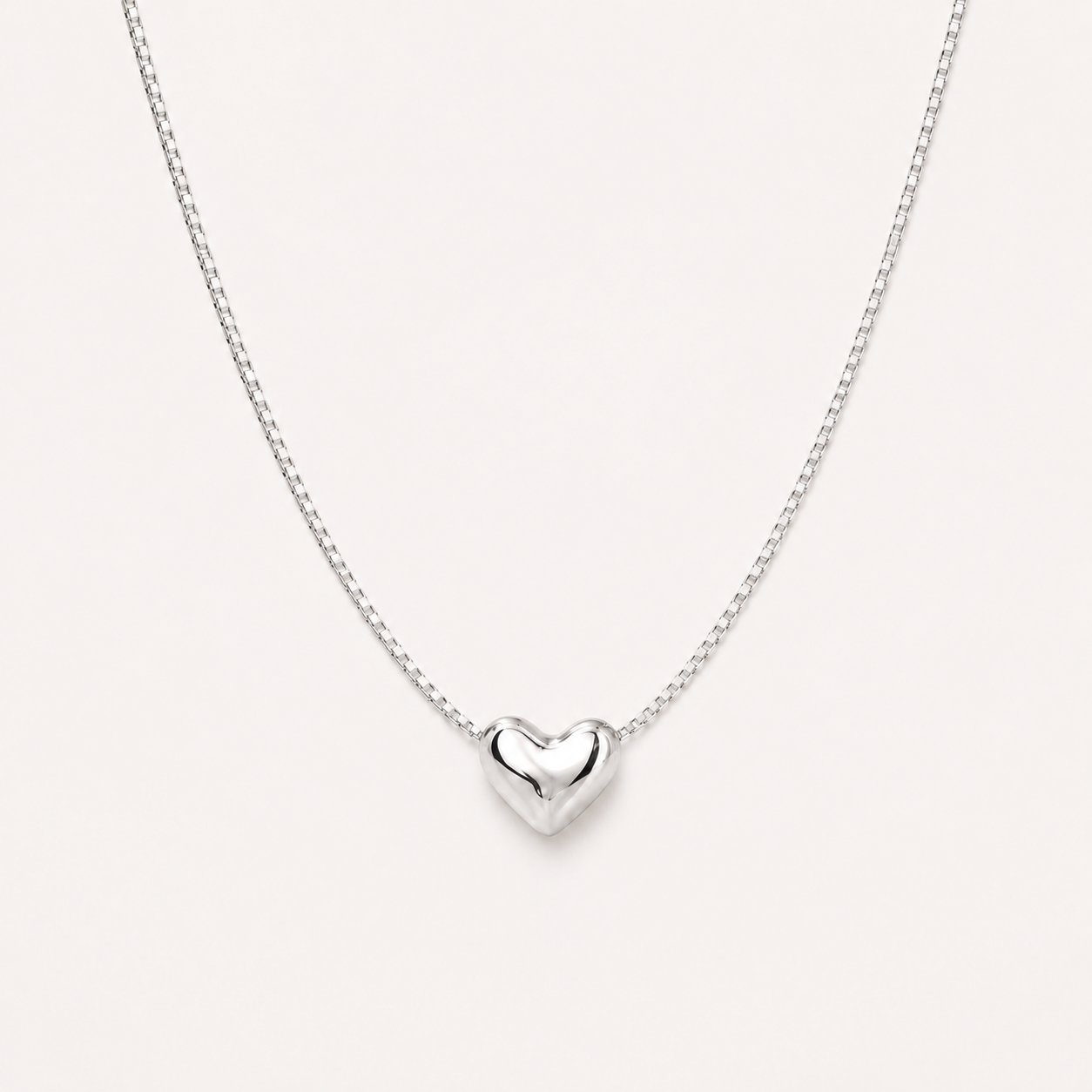 Silver Unity Heart Necklace