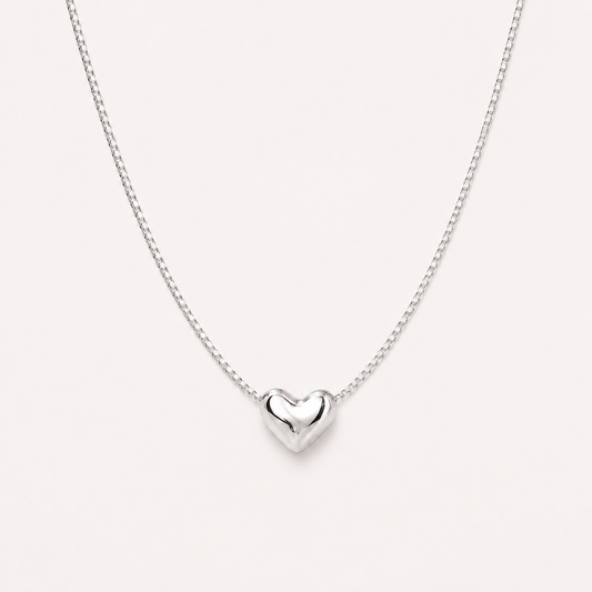 Silver Unity Heart Necklace