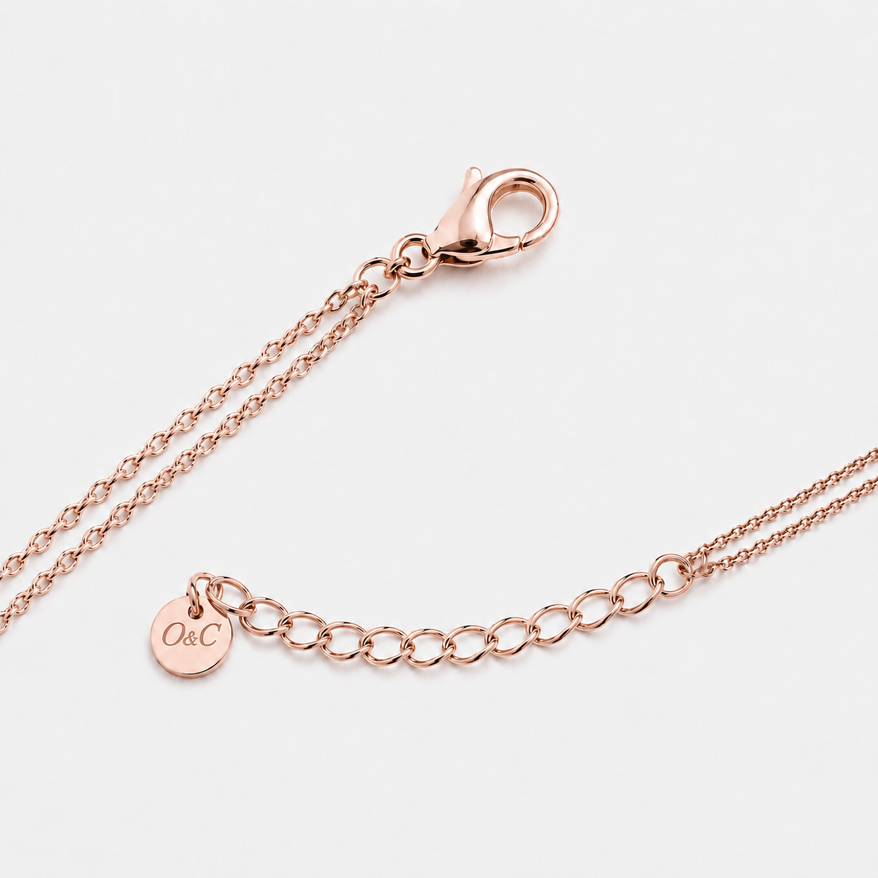 Rose Gold Unity Ring Necklace