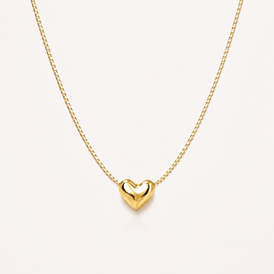 Gold Unity Heart Necklace