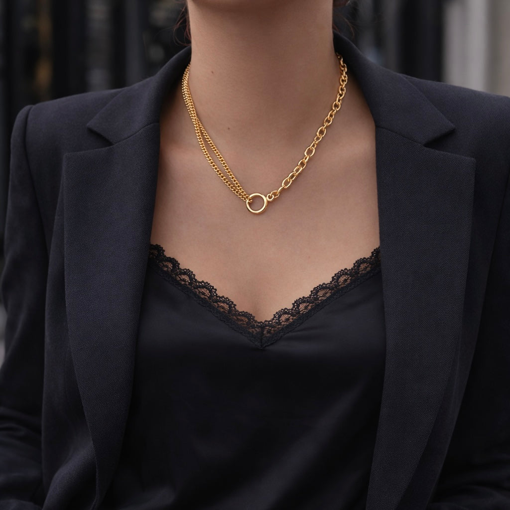 Gold Aurelia Link Necklace