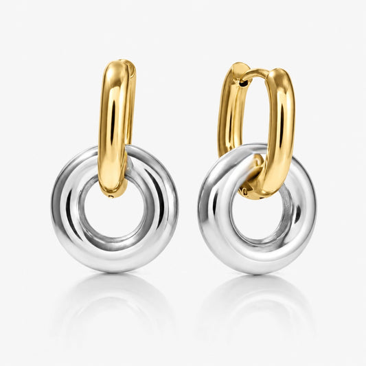 Two-Tone Unity Ring Earrings (Black Friday Exclusive)