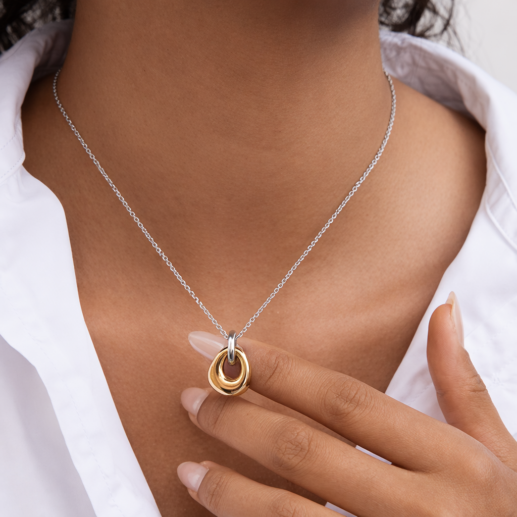 Halo Two-tone Necklace