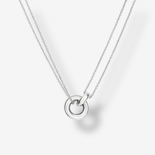 Silver Unity Ring Necklace