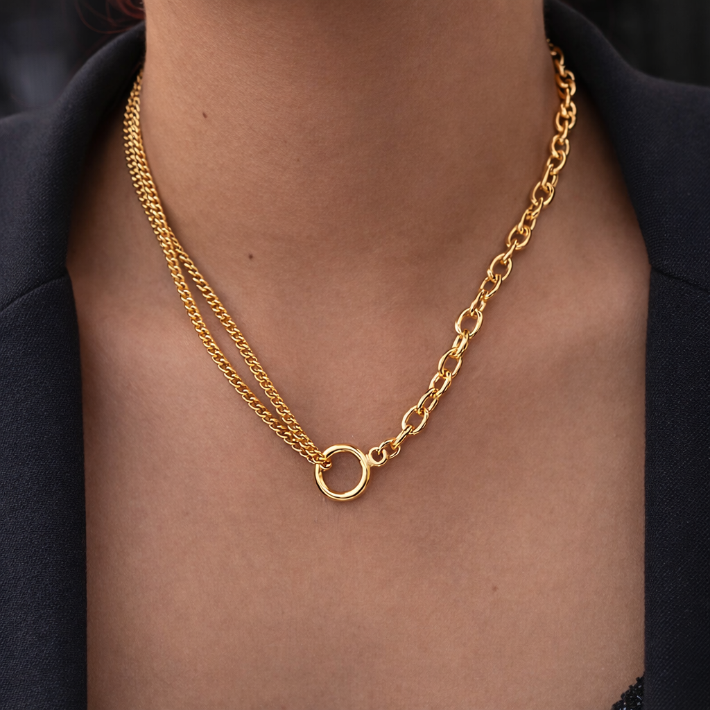 Gold Aurelia Link Necklace