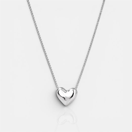 Silver Unity Heart Necklace