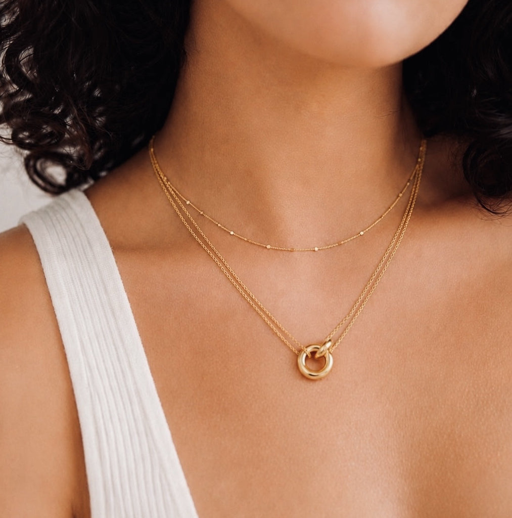 Gold Dainty Layering Chain