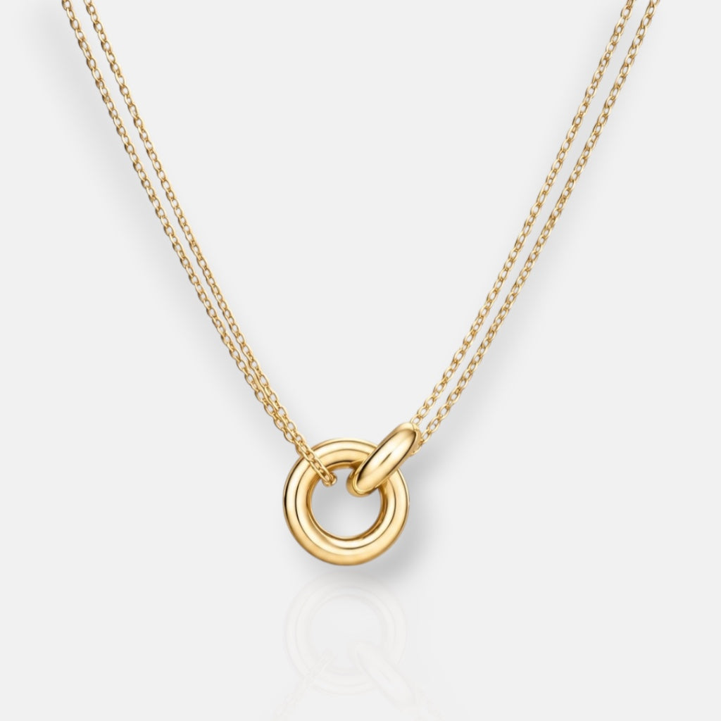 Gold Unity Ring Necklace