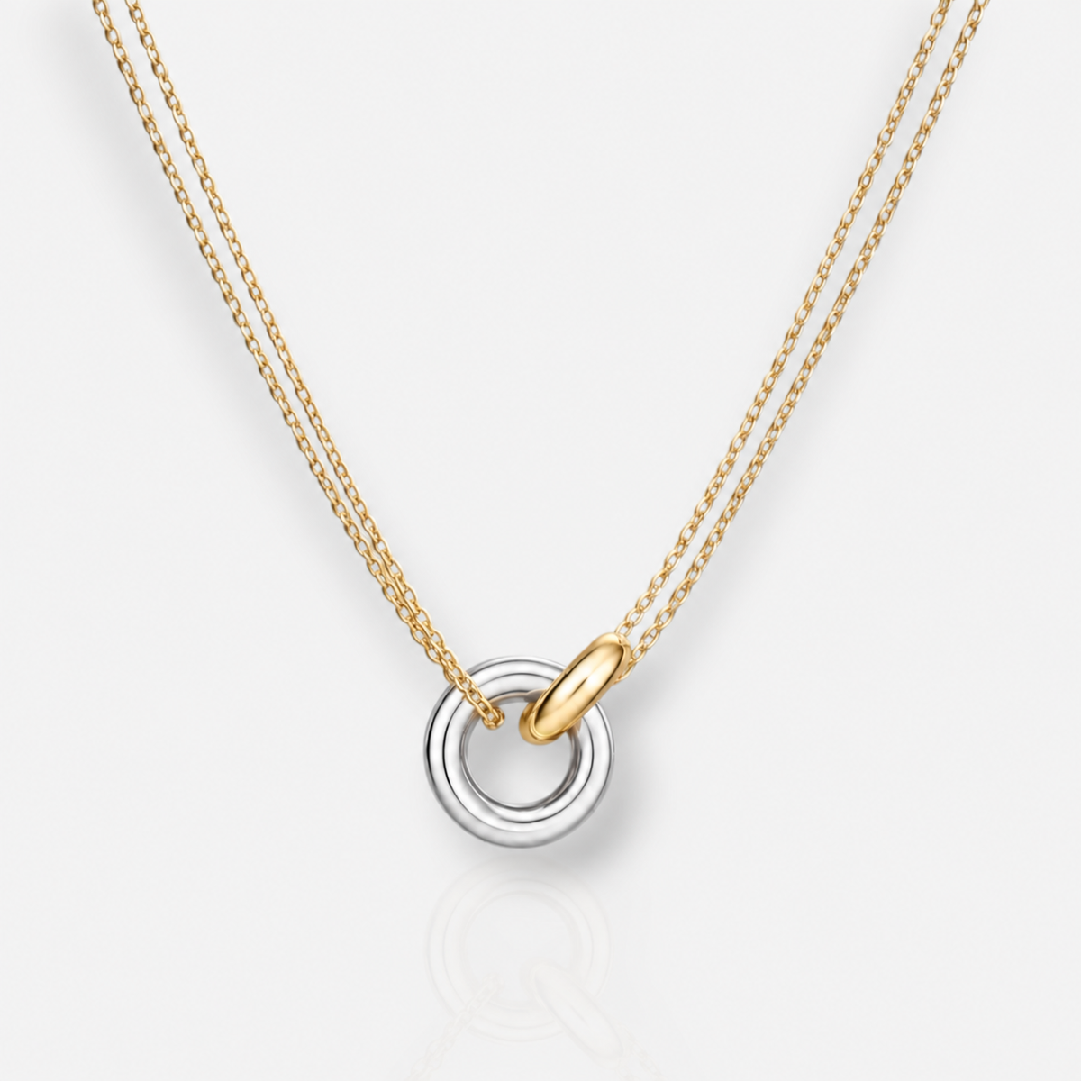 Two-tone Unity Ring Necklace (Black Friday Exclusive)