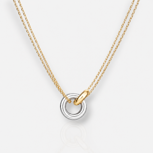 Two-Tone Unity Ring Necklace (Black Friday Exclusive)