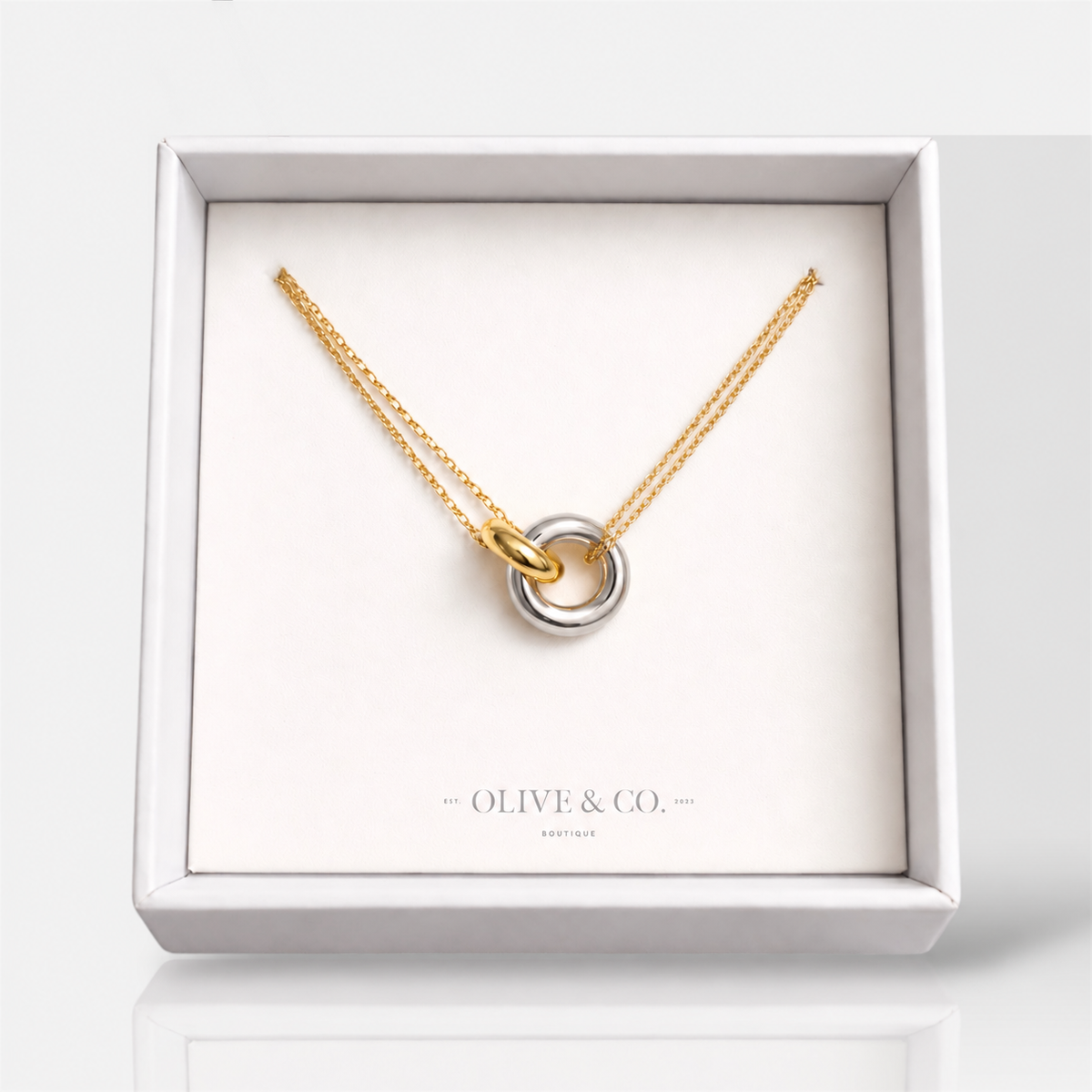 Two-tone Unity Ring Necklace (Black Friday Exclusive)