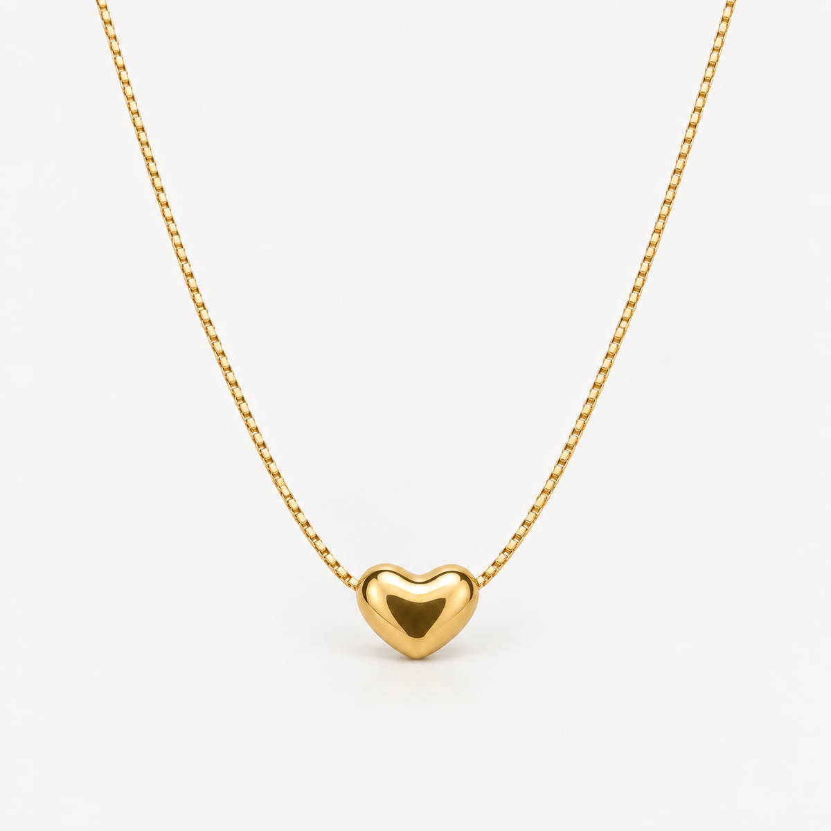 Gold Unity Heart Necklace