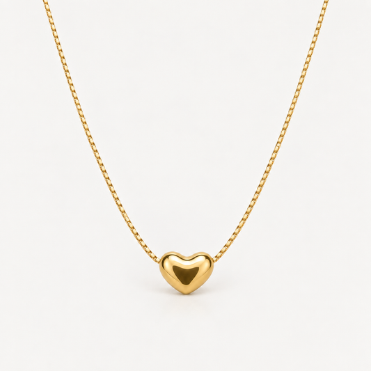 Gold Unity Heart Necklace
