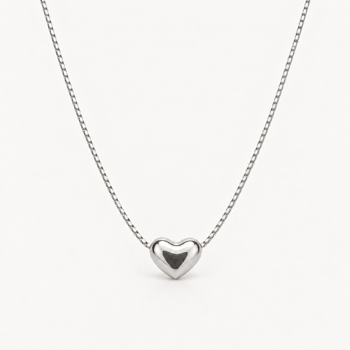 Silver Unity Heart Necklace